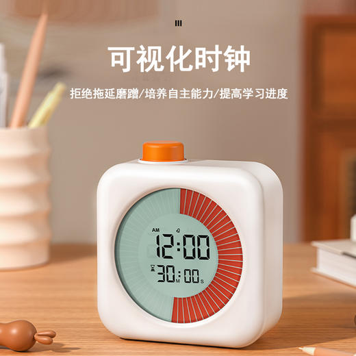 UNISUN 彩色液晶时间管理器 单盘(白色/粉色） 商品图0