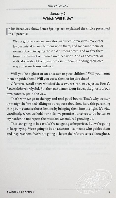 【中商原版】爸爸日常 关于育儿 爱和养育好孩子的366次思考 英版 The Daily Dad 英文原版 Ryan Holiday 家庭亲子教育 商品图6