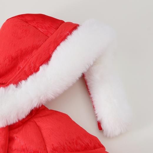 【实体店同款】女童甜美可爱75%鸭绒收腰中长款羽绒服可脱卸毛领2023年冬季新款安奈儿童装XG345652 商品图7