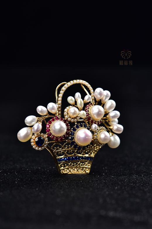 【一篮富贵】珍珠胸针    ZZ12308092 商品图1