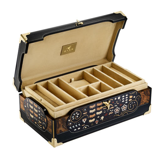 镶嵌“胡人猎狮”主题珠宝金钿匣 商品图2