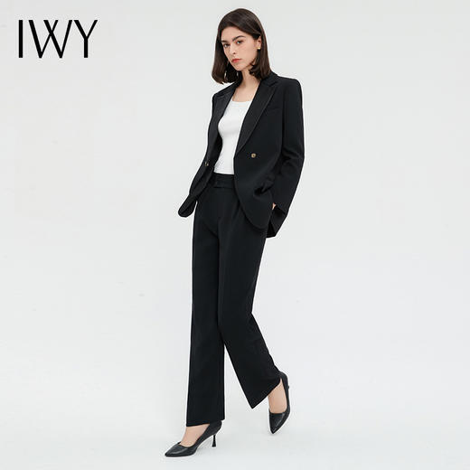 IWY/黑色酒店管理职业装西装套装女秋冬高端售楼部案场客服工作服正装C13311+P33518 商品图2