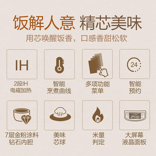 松下原装进口IH电饭煲3L/5L 日本智能电饭锅家用可预约加热电饭锅 SR-FCC108KSQ（3L） 商品图4