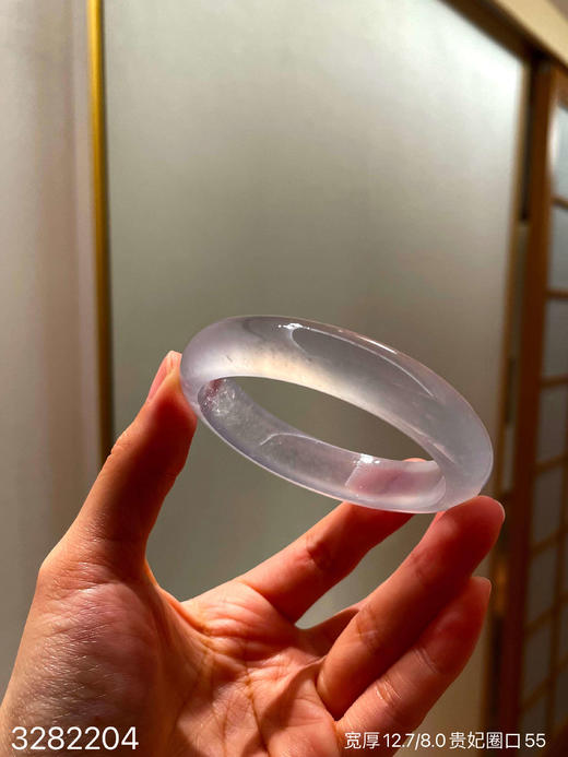 玻璃种贵妃镯【3282204】圈口55.2~具体价格微信咨询 商品图8
