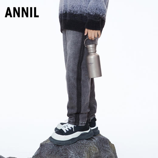 【实体店同款】男童全腰牛仔棉裤2023年冬季新款安奈儿童装AB346747 商品图1