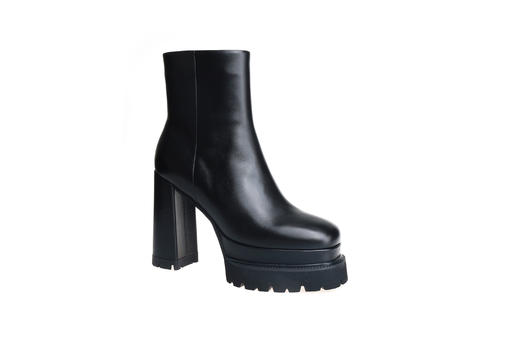 豪麟名鞋奥莱迪嘉女鞋短靴牛皮革DJMPA32WN025黑色  原价3260元 商品图0