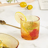 康宁餐具EKCO晶致系列熣灿竖纹琥珀色玻璃杯耐高温家用水杯子茶杯酒杯套装 晶致熣灿矮水杯4件组 商品缩略图3