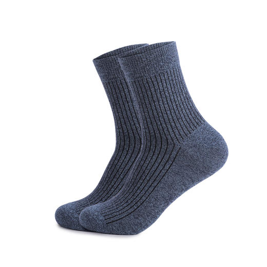 洁丽雅5双装纯棉中筒男袜吸湿排汗亲肤透气高颜值新疆棉袜子男 商品图9