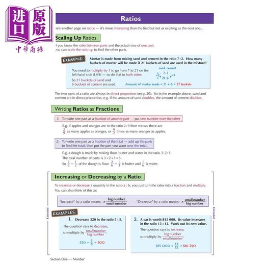 【中商原版】英国原版CGP教辅 新剑桥国际GCSE数学完整修订与实践核心与扩展含在线版New Cambridge International GCSE Maths 商品图4