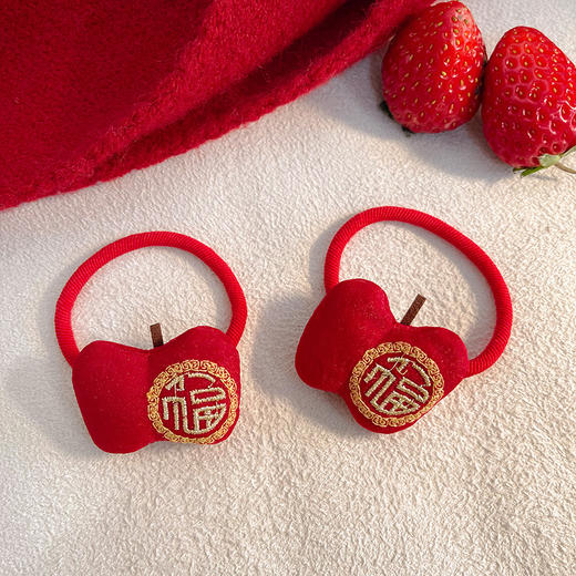 新年好物！【中国风新年头饰！吉祥之美】中国风新年头饰过年喜庆发饰，福字吉祥灯笼发夹子少女儿童边夹顶夹，年味绵延，发饰中寓意浓郁 商品图8