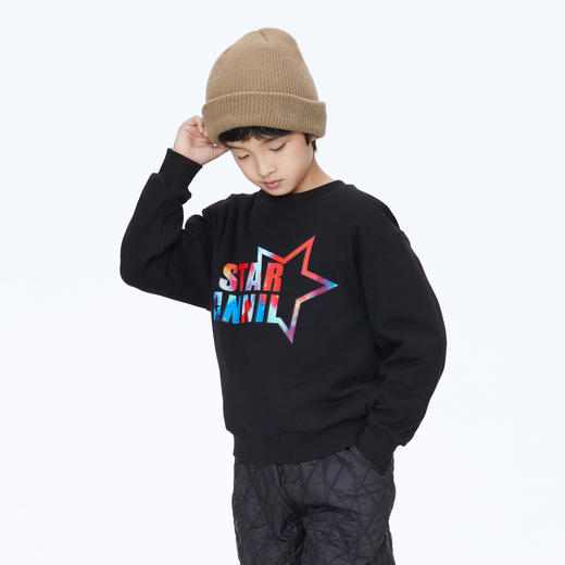 【实体店同款】男童圆领夹棉卫衣冬新款安奈儿童装AB341749 商品图1