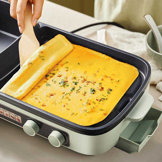 【小程序】小熊(Bear)烤涮一体两用锅烤肉锅电烤炉烧烤烤盘家用烤肉盘多功能多用途电火锅电烤炉DKL-E20V1 商品图11