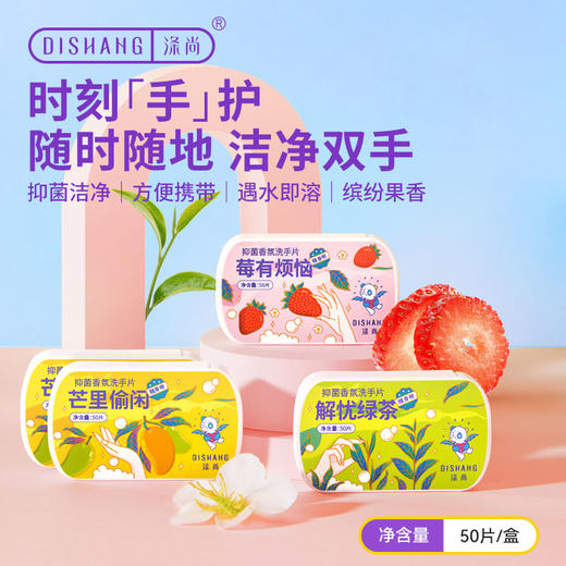 涤尚抑菌香氛洗手片4盒（200片） 商品图0