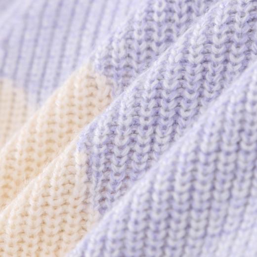 ☆【实体店同款】女童萌趣中领针织衫毛衣2023年冬季新款安奈儿童装AG344738 商品图8