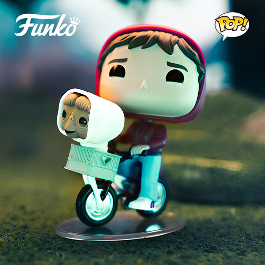Funko POP Movies ET Elliott w/ET in Bike Basket电影 E.T.外星人POP公仔艾里奥特 E.T.在自行车篮子手办 50768 商品图2