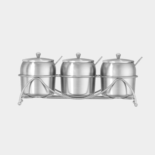 贝斯系列-斜身调味罐三件装 商品图0