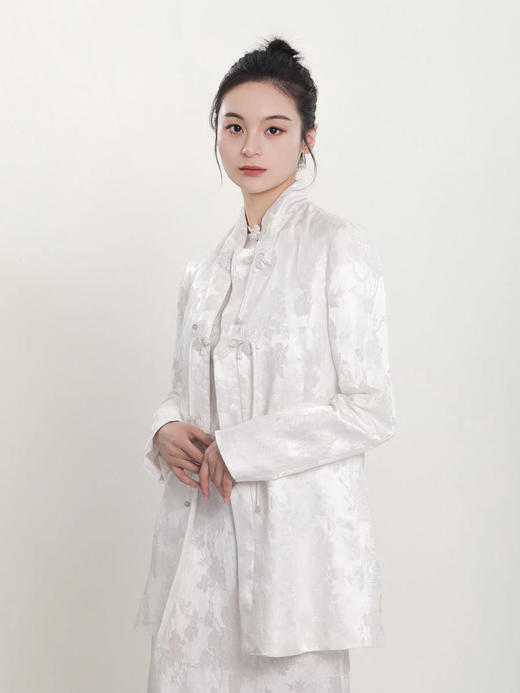 盛唐牡丹 |小立领盘扣新中式提花西装 商品图8