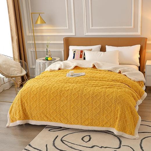 啄木鸟(PLOVER)塔棉绒加厚毛毯-桔黄色ZMN-RT003 商品图1