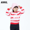 【实体店同款】女童萌趣小兔毛绒条纹圆领针织衫2023年冬季新款安奈儿童装XG344757 商品缩略图0