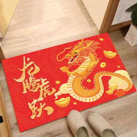 【蛇年大吉❗️国潮中国风地垫】年地垫新年入户门垫红色门口脚垫喜庆家用防滑玄关地毯垫子特价
