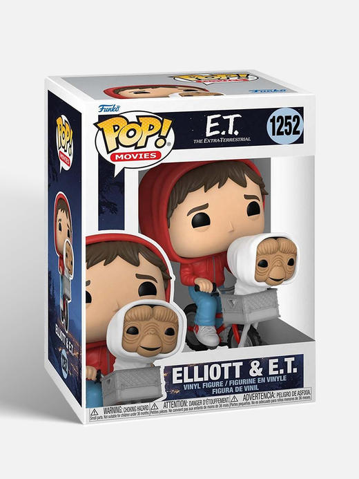 Funko POP Movies ET Elliott w/ET in Bike Basket电影 E.T.外星人POP公仔艾里奥特 E.T.在自行车篮子手办 50768 商品图4