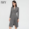IWY/灰色西装连衣裙女双排扣设计感售楼部前台工作服商务正装Q13326 商品缩略图2