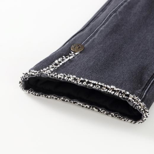 【实体店同款】女童加绒全腰牛仔裤夹裤喇叭裤2023年冬季新款安奈儿童装AG346788 商品图6