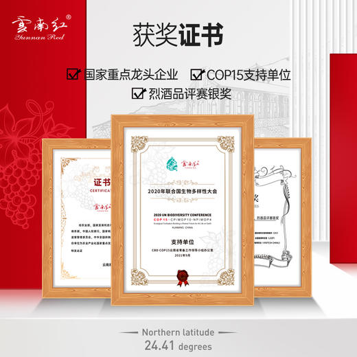 云南红125ml*3白兰地兴龙樽砲酒高端小烈酒礼盒 商品图4