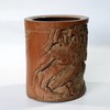 庆寿图(周穆王参拜王母)°竹雕笔筒13*15cm 商品缩略图5