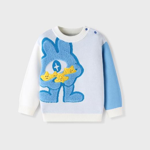 【实体店同款】男童可爱软萌中领长袖针织衫毛衣2023年冬季新款安奈儿童装XB344774 商品图3