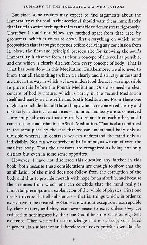 预售 【中商原版】笛卡尔 沉思和其他形而上学 英文原版 Meditations and Other Metaphysical Writings Rene D 社科哲学 商品图7