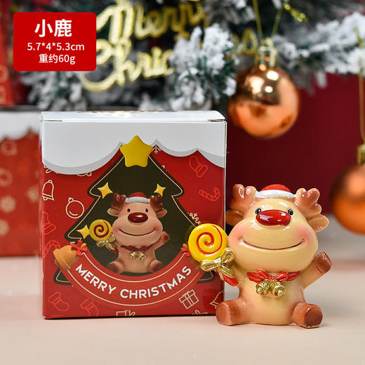 【圣诞礼物】创意圣诞装饰摆件家居儿童房 桌面小动物圣诞老人圣诞树圣诞礼物 商品图4