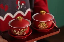 镶金龙凤杯套装 商品图0