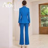 AD气场强大女总裁套装新款高级阔腿裤蓝色新中式国风干练气质西装 商品缩略图4