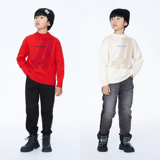 【实体店同款】男童中领棉线衫冬新款安奈儿童装AB344721 商品图4