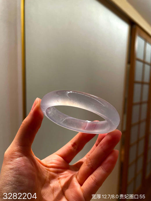 玻璃种贵妃镯【3282204】圈口55.2~具体价格微信咨询 商品图2