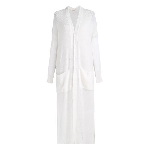 清韶伴风纯色针织长开衫 | 杨丽萍同款 |现货加急发  商品图6