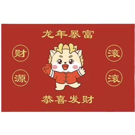 【鱼跃蛇门❗️诸事皆宜蛇年地垫】新年发财卡通印花红色喜庆门垫家用入户门防滑蛇年丝圈地垫好礼特价新年礼盒年货礼盒 商品图5