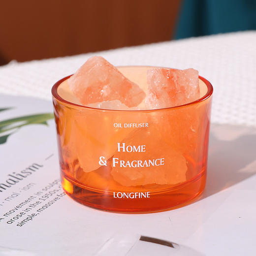 【释放微光，点亮心灵送发光底座！】节日无火香薰，美丽的水晶石带有发光底座，散发出淡雅的香气，每个屋角都是独特的风景。家用精油香氛摆件，让你感受独特的晶石香薰体验！ 商品图1