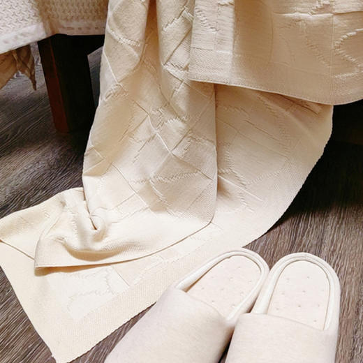 【特价】轻奢重磅编织盖毯 棕色 150*200cm 商品图3