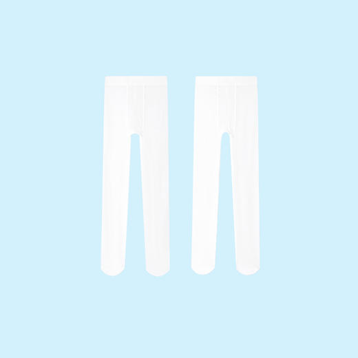 女童连裤袜两件装春新款弹力女孩黑色白色打底裤袜安奈儿童装JG417059 商品图1