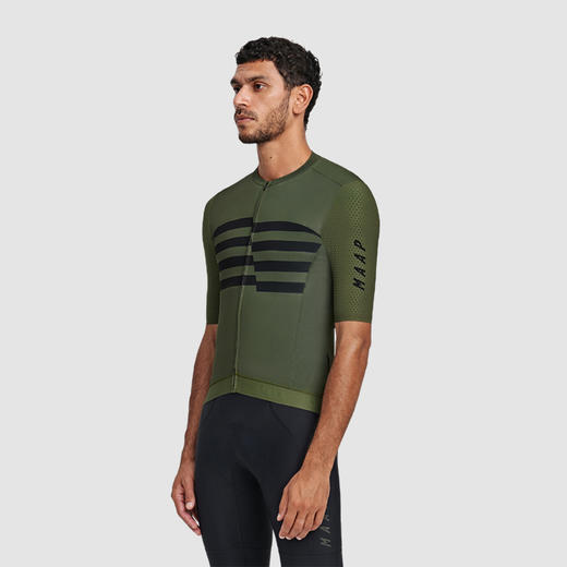MAAP 男士 Emblem Pro Hex Jersey Light Olive 短袖骑行服 商品图0