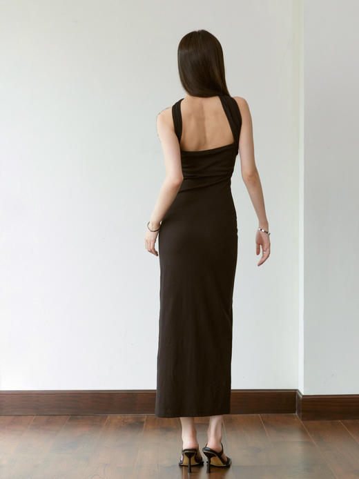 My Dearest｜1139DRBK POTION MIDI DRESS [ 黑色针织抹胸连衣裙] 商品图8