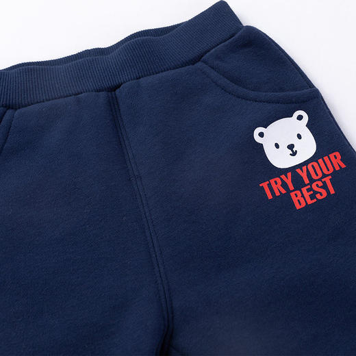 贝贝怡秋冬装男孩儿童休闲运动韩版棒球服长袖外套套装213T2339 商品图8