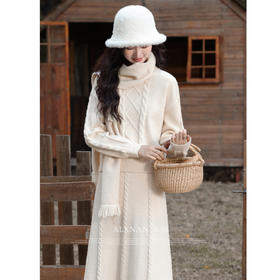 鹿向南《浮云松露》米杏色半身裙 不含上衣L330202BQ