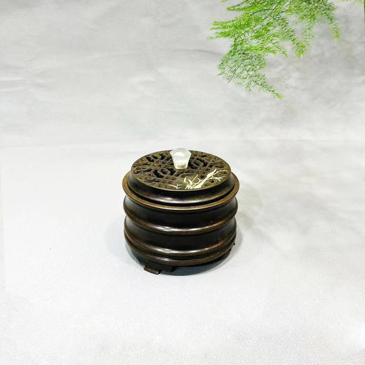 七贤竹节°紫铜香炉 商品图0