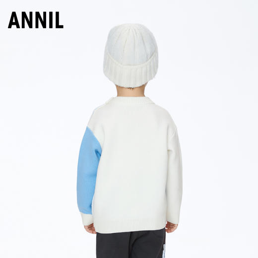 【实体店同款】男童可爱软萌中领长袖针织衫毛衣2023年冬季新款安奈儿童装XB344774 商品图2