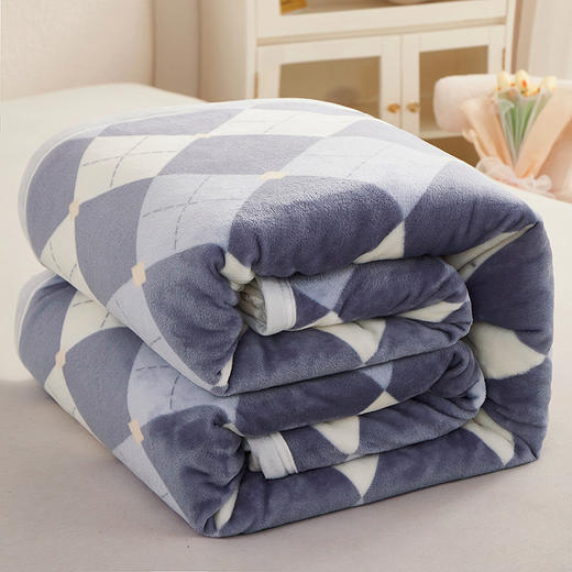 啄木鸟(PLOVER)雪貂绒毛毯-英伦格ZMN-RT009 商品图6