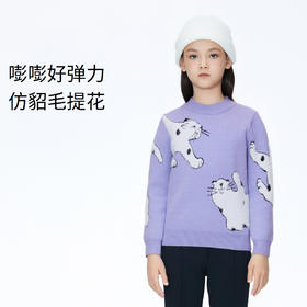 【实体店同款】女童毛衣针织衫新款冬装保暖安奈儿童装AG344734