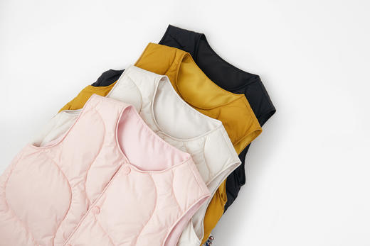 可嘟儿羽绒马甲纯色三色可选 商品图0
